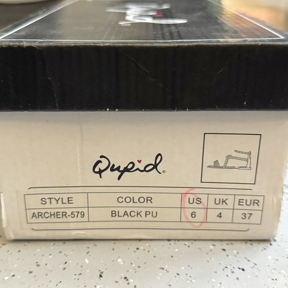 Qupid Archer Studded Gladiator Sandals - Picture 2 of 4